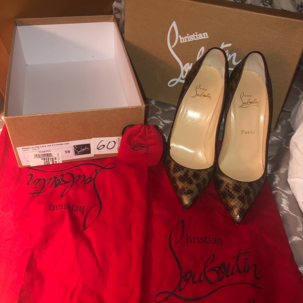 Christian Louboutin Leo Pigalle Follies 100 Python